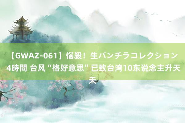 【GWAZ-061】悩殺！生パンチラコレクション 4時間 台风“格好意思”已致台湾10东说念主升天