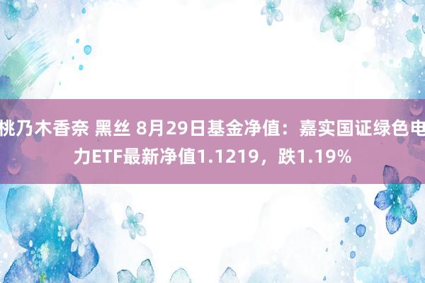 桃乃木香奈 黑丝 8月29日基金净值：嘉实国证绿色电力ETF最新净值1.1219，跌1.19%