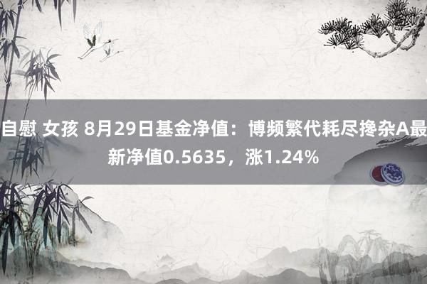 自慰 女孩 8月29日基金净值：博频繁代耗尽搀杂A最新净值0.5635，涨1.24%