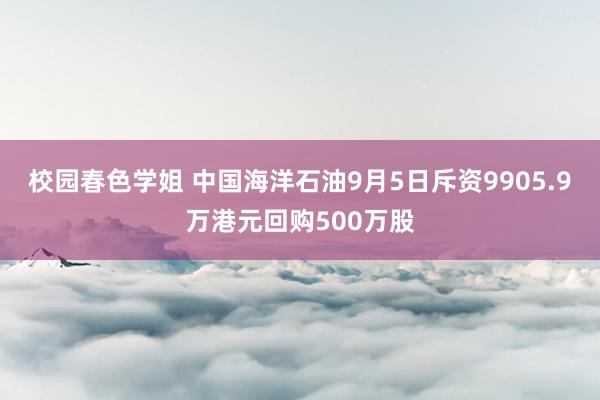 校园春色学姐 中国海洋石油9月5日斥资9905.9万港元回购500万股